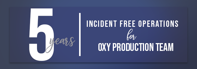 Oxy Production Achieves Safety Milestone